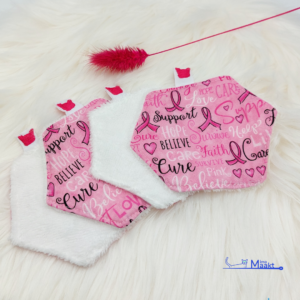 Gelaatspads - think pink - set van 4